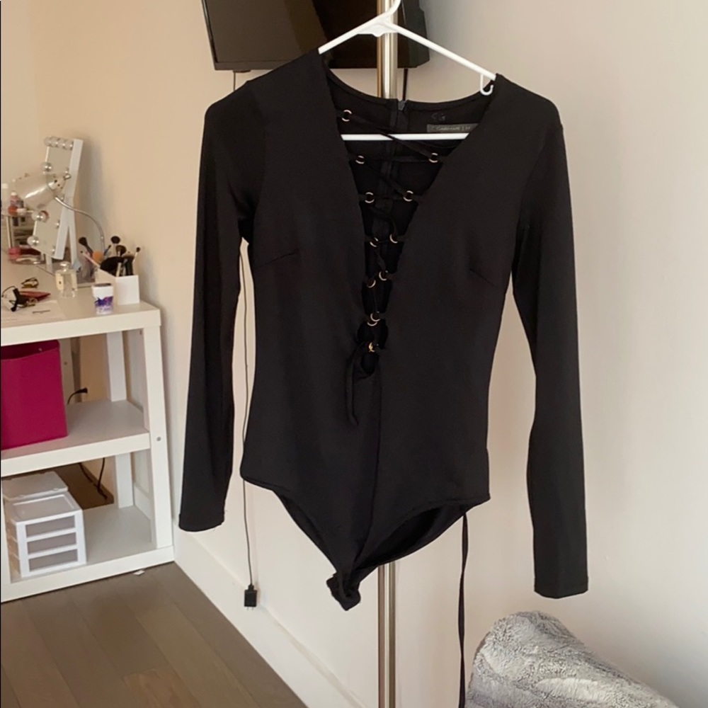 LF LACE UP BODYSUIT